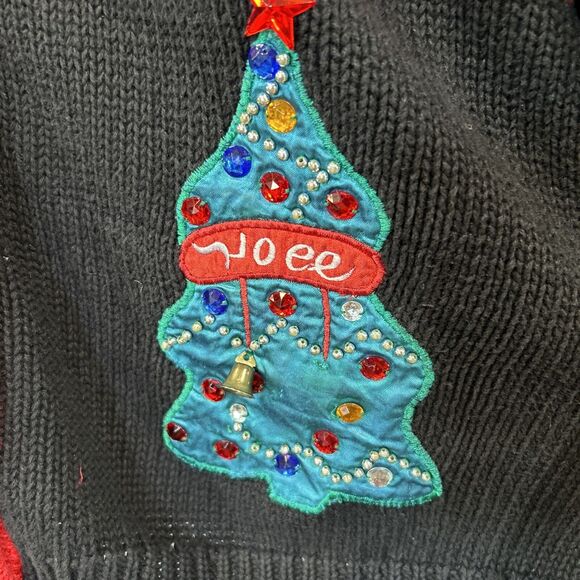 Vintage Christmas Cardigan Sweater Plus Size 2X Work in Progress Gladys Bagley - Picture 6 of 13